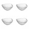 Set boluri, 4 piese, 310 ml, Sticla, Transparent