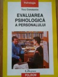 EVALUAREA PSIHOLOGICA A PERSONALULUI - TICU CONSTANTIN
