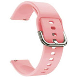Curea din silicon compatibila cu Samsung Galaxy Watch 46mm, Telescoape QR, 22mm, Coral Pink, Very Dream