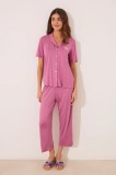 women&#039;secret pijama culoarea roz, 3599226