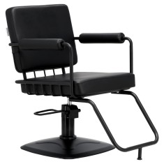 Scaun frizerie Comodo hidraulic rotativ pentru salon frizerie suport picioare cromat scaun frizerie