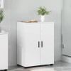 VidaXL Dulap de Baie cu raft cu ușă Alb 60 x 35 x 80 cm Lemn compozit