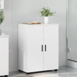 VidaXL Dulap de Baie cu raft cu ușă Alb 60 x 35 x 80 cm Lemn compozit