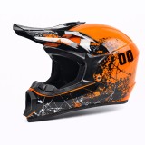 Casca Moto/Enduro, Interior Confortabil, Ventilatie Multipla, pentru Motociclete, Cross, Enduro, ATV, Dirt Bike, FIXATO, Marime L, Portocaliu