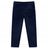 Pantaloni pentru copii, bleumarin &icirc;nchis, 128, vidaXL