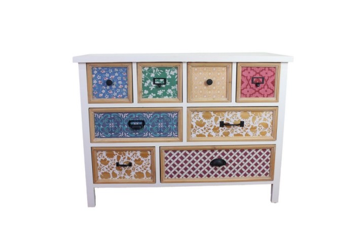 Comoda lemn multicolor 100 x 34 x 75 cm