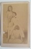Foto CDV erotic sf sec XIX sau inceput XX / scena lesbianism / homosexualitate