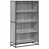 Cumpara ieftin Biblioteca, gri sonoma, 80,5x35x139 cm, lemn prelucrat