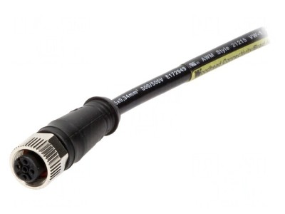 Mufă M12 5 PIN mamă DeviceNet CANopen 5m IP67 60V 4A foto