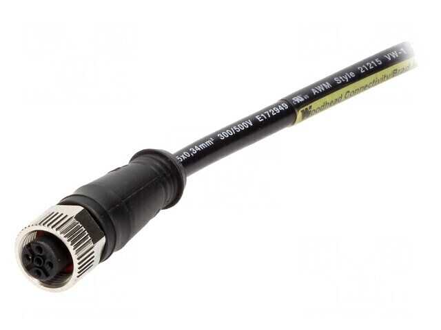 Mufă M12 5 PIN mamă DeviceNet CANopen 5m IP67 60V 4A