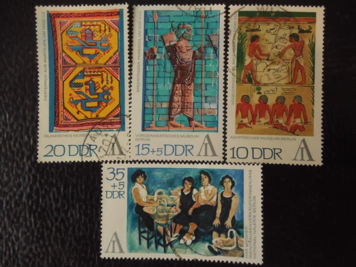DDR-EXPO FILATELICA INTERARTES-SERIE COMPLETA-STAMPILATE