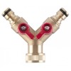 Adaptor Robinet Alama cu Valva 2 Directii 3/4&quot; Strend Pro - Conector Furtun Irigare 1/2&quot;