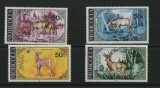 MONGOLIA 1984 FAUNA ANIMALE SALBATICE CERBI, Nestampilat