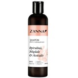Sampon pentru cresterea parului cu spirulina si migdale &amp; avocado, 250ml, Zanna