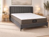 Pat Tossino 160x200 cm Tapitat Catifea Gri Somiera Inclusa (cod L17-19)