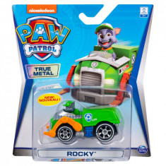 Masinuta cu figurina Paw Patrol True Metal, Rocky, 20120841