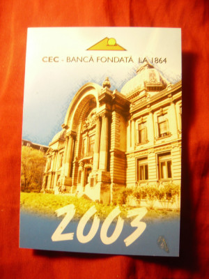Calendar 2003 cu Reclama CEC foto