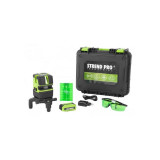 Nivela laser, linie incrucisata, 4V si 1H, verde, 50 m, Strend Pro Industrial