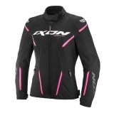 Cumpara ieftin Geaca (jacheta) motociclete femei Racing/Roadster Ixon vara model Striker 2 AIR WP LS culoare: negru/roz, XXL