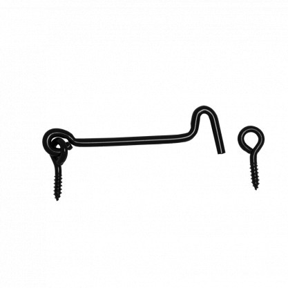 Carlig de vant, negru, 100 mm