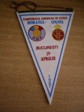 D9 64 - fanion - sport - fobal - echipa nationala - Romania - Spania - 29 aprilie 1987