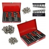 Kit reparare filete deteriorate, 88 piese, M8, M10, M12, Kraft