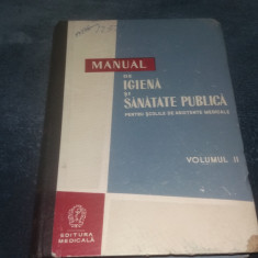 MANUAL DE IGIENA SI SANATATE PUBLICA PENTRU SCOLILE DE ASISTENTE MEDICALE VOL 2