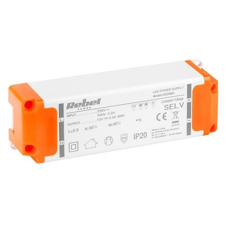 SURSA ALIMENTARE BANDA LED 12V 2.5A REBEL - URZ0883