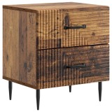 vidaXL Dulap de noapte Lemn vechi 43 x 34,5 x 47,5 cm Lemn prelucrat 894771