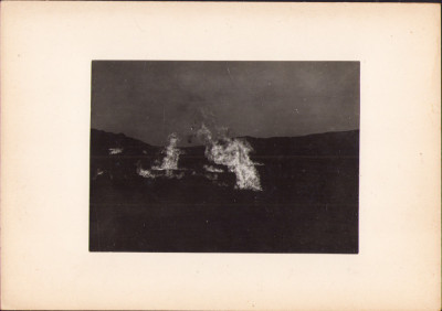 HST G62N Emanații de gaz metan &amp;icirc;n flăcări 1921 Rom&amp;acirc;nia foto