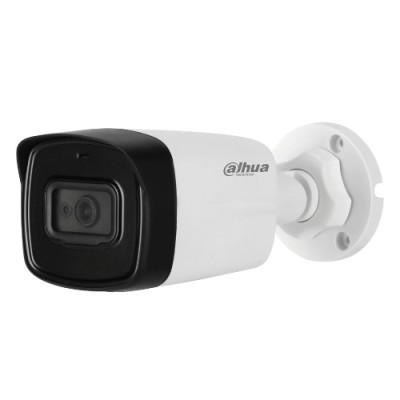 Camera de supraveghere 4K, exterior, 8MP, Dahua HAC-HFW1800TL-A-0360B, lentila 3.6mm, IR 80m,microfon SafetyGuard Surveillance foto
