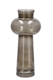 Vaza flori sticla gri 18,5 x 41,5 cm