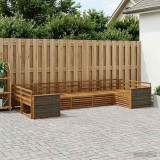 Cumpara ieftin Set de canapele de exterior 7 buc. 7-Locuri natural