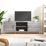 vidaXL Comodă TV, gri sonoma, 150x30x50 cm, lemn compozit