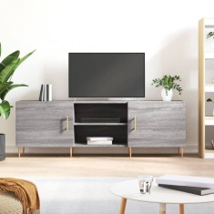 vidaXL Comodă TV, gri sonoma, 150x30x50 cm, lemn compozit