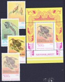 DB1 Indonezia 1983 Fauna Pasari Paradis 4 v. + SS MNH