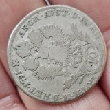 10 kreuzer 1791 A , argint , raruta