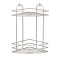 Raft pentru baie cu 2 nivele si 2 carlige, inox, 21 x 21 x 28 cm