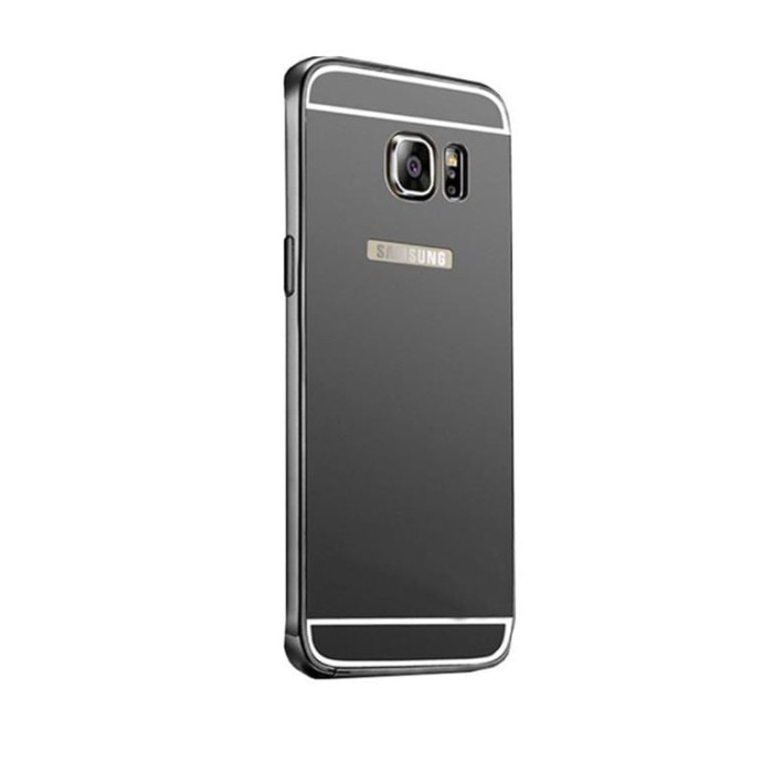 Husa Bumper Aluminiu Metalic&nbsp;Samsung S7 g930 Luxury Electroplacat Black&nbsp;