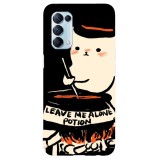 Husa compatibila cu Oppo A54 5G model Leave me alone potion, Silicon, TPU, Viceversa, Transparent, Carcasa