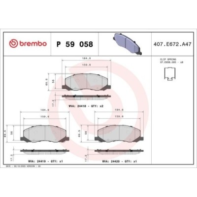 Placute frana Bentley Flying Spur (4w) 03.13-; Opel Insignia (G09) 07.08-03.17, Insignia A Country Tourer (G09) 07.08-03.17, Insignia Saloon (G09) 07 foto