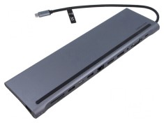 Hub USB 12 porturi gri Plug and Play