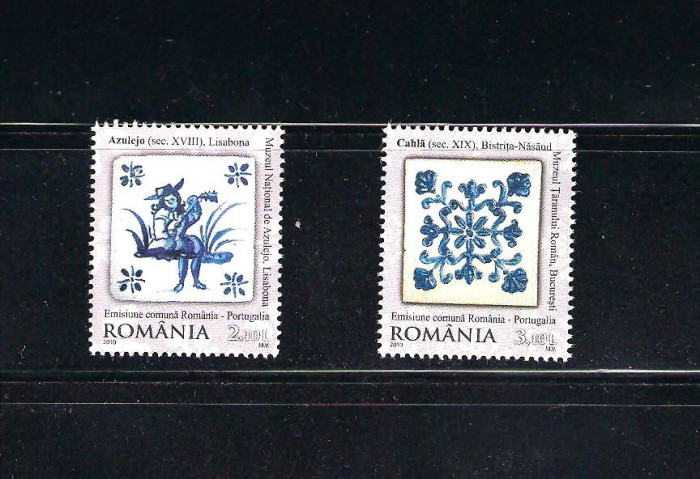 ROMANIA 2010 - EMISIUNE ROMANIA-PORTUGALIA, MNH - LP 1869