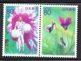 JAPONIA 2001, Flora, serie neuzata, MNH