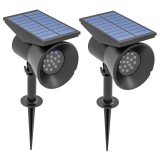 Outsunny Lampă solară pentru grădină, lampă RGB cu 2 moduri de lumină | Aosom Romania