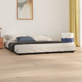Cadru de pat, negru, 160x200 cm, lemn masiv de pin, vidaXL