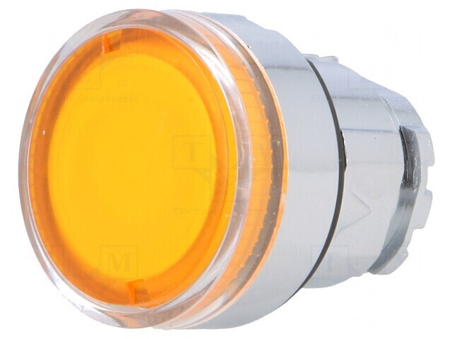 Comutator apăsare 22mm portocaliu