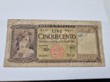 bancnota italia 500 L 1947