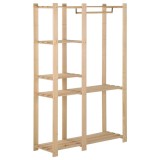 Cumpara ieftin Cuier de haine, 110x38x170 cm, lemn masiv de pin