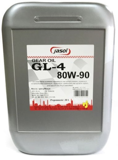 Ulei Transmisie Manuala RWJ Jasol GL-4 80W-90 20L JAS. GL-4 80W90 20L